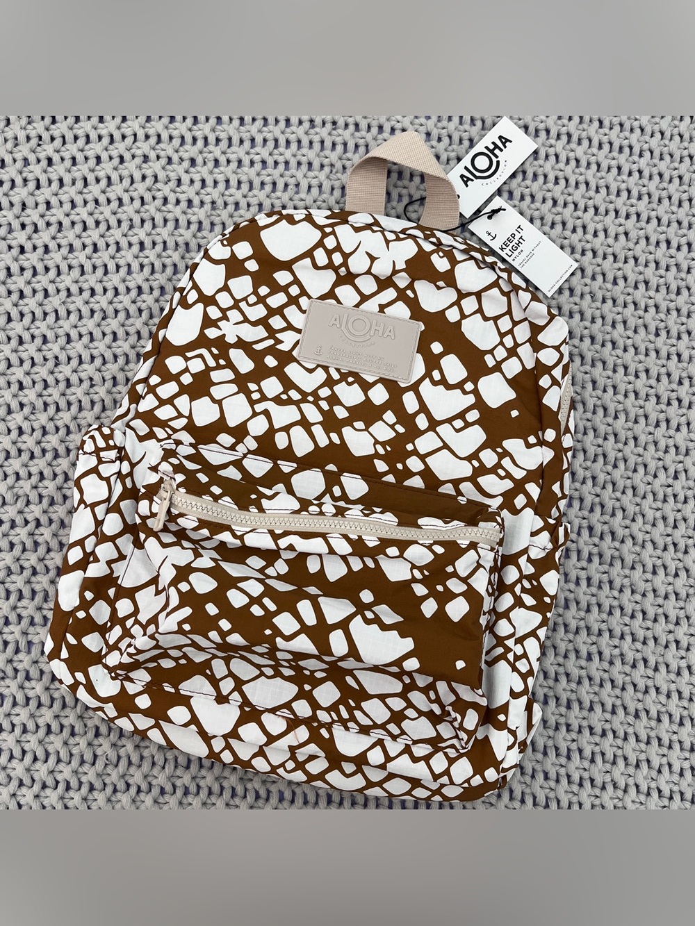 Aloha Collection• KEEP IT LIGHT Backpack Textile Cone Shell Brown Sugar